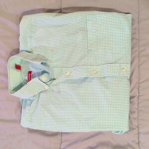 IZOD Mint Green Checkered Shirt [Stain]